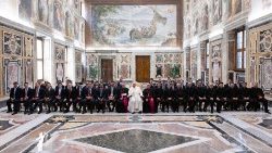  Папата на срещата с испанските семинаристи, 3 август 2024